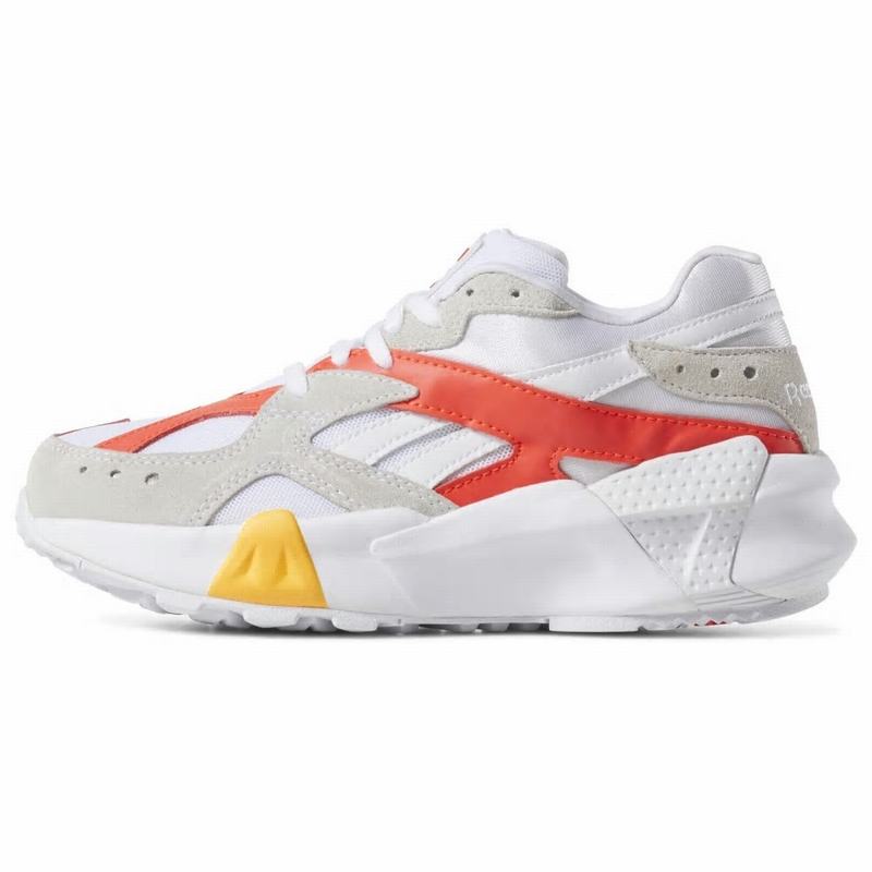 Tenisi Reebok Aztrek Double X Gigi Hadid Dama Albi/Gri/Rosii/Aurii Romania FV6027SR